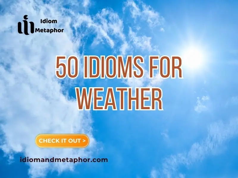 Idioms For Weather